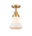 Innovations - 447-1C-SG-G191 - One Light Flush Mount - Caden - Satin Gold