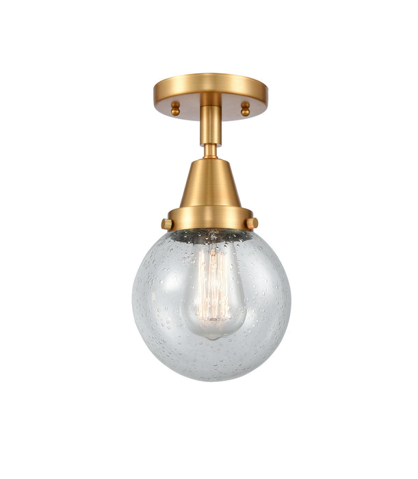 Innovations - 447-1C-SG-G204-6-LED - LED Flush Mount - Caden - Satin Gold