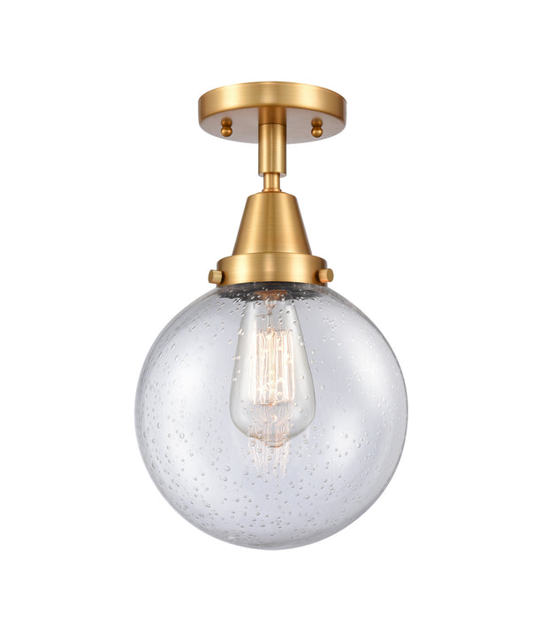 Innovations - 447-1C-SG-G204-8-LED - LED Flush Mount - Caden - Satin Gold