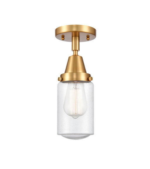 Innovations - 447-1C-SG-G314 - One Light Flush Mount - Caden - Satin Gold