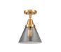 Innovations - 447-1C-SG-G43-LED - LED Flush Mount - Caden - Satin Gold