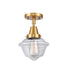Innovations - 447-1C-SG-G532-LED - LED Flush Mount - Caden - Satin Gold