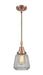 Innovations - 447-1S-AC-G142 - One Light Mini Pendant - Caden - Antique Copper