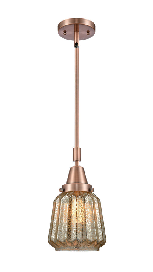 Innovations - 447-1S-AC-G146-LED - LED Mini Pendant - Caden - Antique Copper