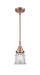 Innovations - 447-1S-AC-G182S - One Light Mini Pendant - Caden - Antique Copper