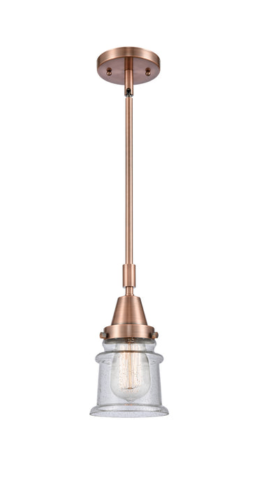 Innovations - 447-1S-AC-G184S - One Light Mini Pendant - Caden - Antique Copper