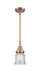 Innovations - 447-1S-AC-G184S - One Light Mini Pendant - Caden - Antique Copper