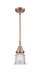 Innovations - 447-1S-AC-G184S-LED - LED Mini Pendant - Caden - Antique Copper