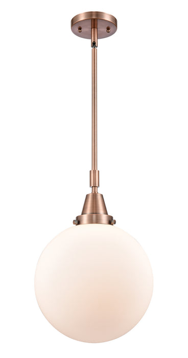 Innovations - 447-1S-AC-G201-10-LED - LED Mini Pendant - Caden - Antique Copper