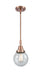 Innovations - 447-1S-AC-G204-6 - One Light Mini Pendant - Caden - Antique Copper
