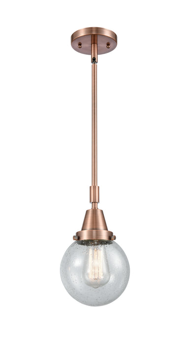 Innovations - 447-1S-AC-G204-6-LED - LED Mini Pendant - Caden - Antique Copper
