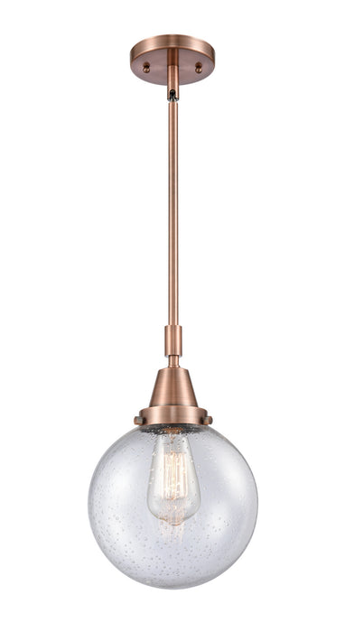 Innovations - 447-1S-AC-G204-8-LED - LED Mini Pendant - Caden - Antique Copper