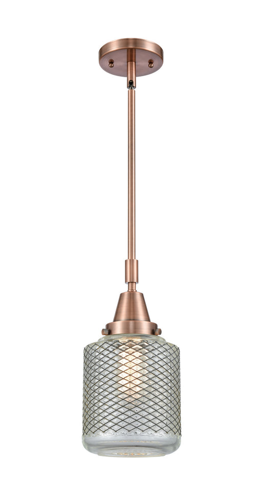 Innovations - 447-1S-AC-G262 - One Light Mini Pendant - Caden - Antique Copper