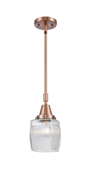 Innovations - 447-1S-AC-G302 - One Light Mini Pendant - Caden - Antique Copper