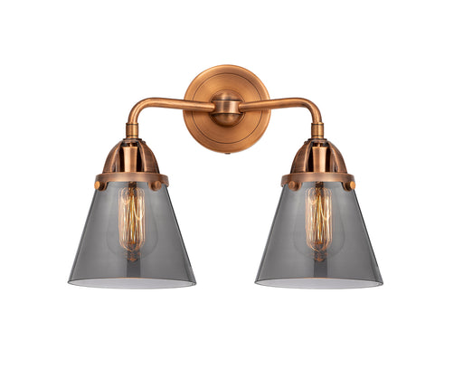 Nouveau 2 Two Light Bath Vanity Antique Copper