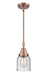 Innovations - 447-1S-AC-G54-LED - LED Mini Pendant - Caden - Antique Copper