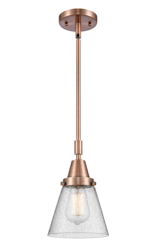 Innovations - 447-1S-AC-G64-LED - LED Mini Pendant - Caden - Antique Copper