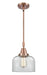 Innovations - 447-1S-AC-G72 - One Light Mini Pendant - Caden - Antique Copper