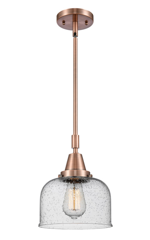 Innovations - 447-1S-AC-G74-LED - LED Mini Pendant - Caden - Antique Copper