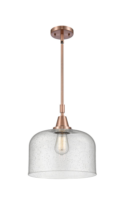 Innovations - 447-1S-AC-G74-L-LED - LED Mini Pendant - Caden - Antique Copper