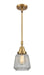 Innovations - 447-1S-BB-G142-LED - LED Mini Pendant - Caden - Brushed Brass