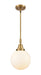 Innovations - 447-1S-BB-G201-8-LED - LED Mini Pendant - Caden - Brushed Brass