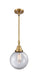 Innovations - 447-1S-BB-G202-8-LED - LED Mini Pendant - Caden - Brushed Brass