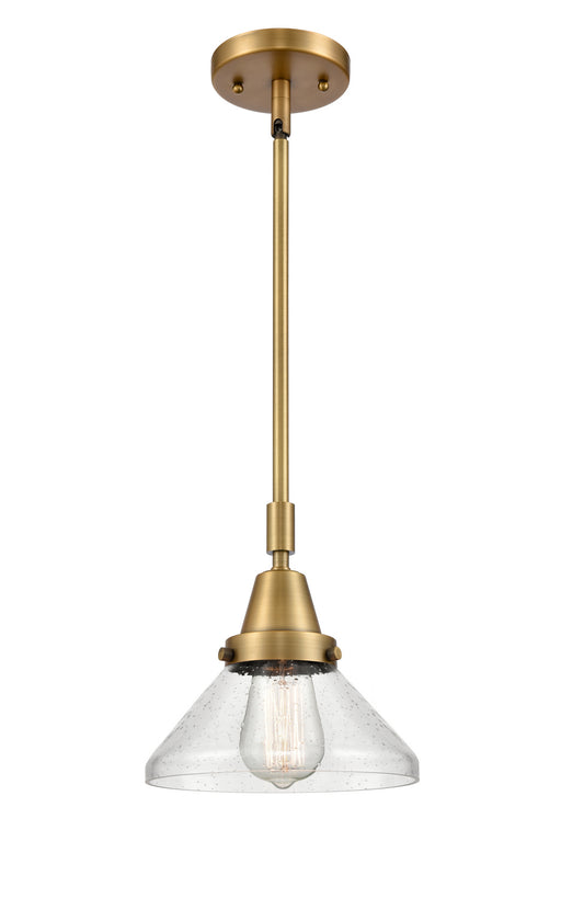 Innovations - 447-1S-BB-G4474-LED - LED Mini Pendant - Caden - Brushed Brass