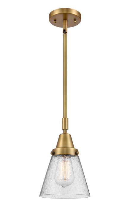 Innovations - 447-1S-BB-G64 - One Light Mini Pendant - Caden - Brushed Brass