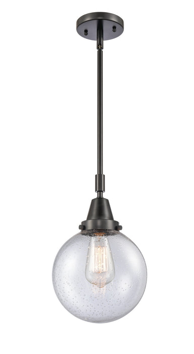 Innovations - 447-1S-BK-G204-8-LED - LED Mini Pendant - Caden - Matte Black