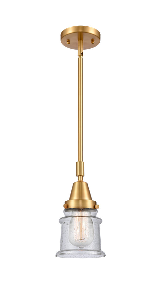 Innovations - 447-1S-SG-G184S-LED - LED Mini Pendant - Caden - Satin Gold