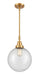 Innovations - 447-1S-SG-G204-10-LED - LED Mini Pendant - Caden - Satin Gold