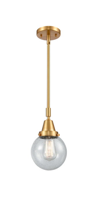 Innovations - 447-1S-SG-G204-6-LED - LED Mini Pendant - Caden - Satin Gold