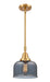 Innovations - 447-1S-SG-G73 - One Light Mini Pendant - Caden - Satin Gold