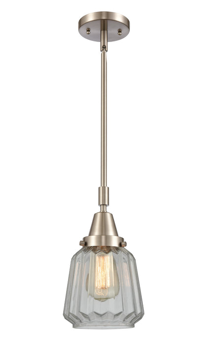 Innovations - 447-1S-SN-G142 - One Light Mini Pendant - Caden - Brushed Satin Nickel