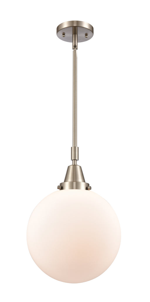 Innovations - 447-1S-SN-G201-10-LED - LED Mini Pendant - Caden - Brushed Satin Nickel