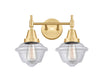 Innovations - 447-2W-SG-G532 - Two Light Bath Vanity - Caden - Satin Gold