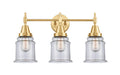 Innovations - 447-3W-SG-G182 - Three Light Bath Vanity - Caden - Satin Gold