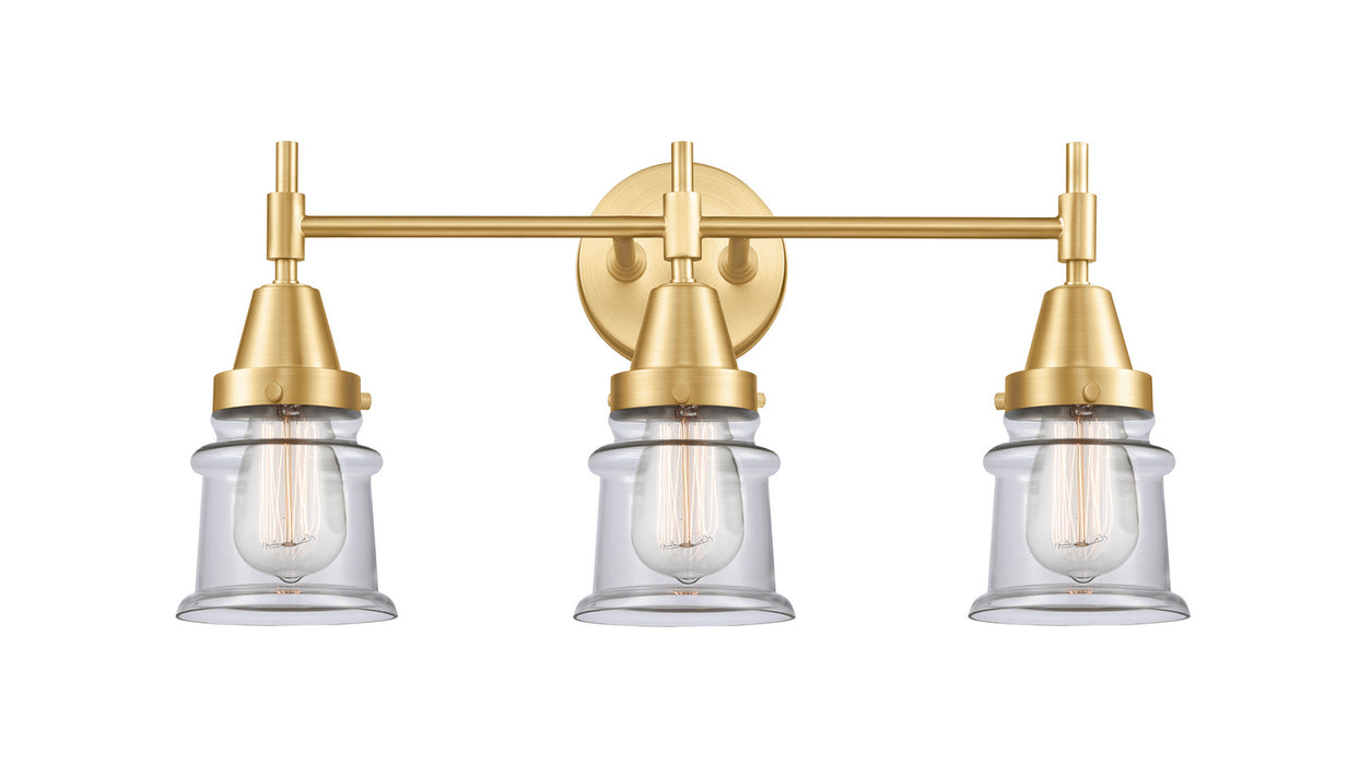 Innovations - 447-3W-SG-G182S - Three Light Bath Vanity - Caden - Satin Gold