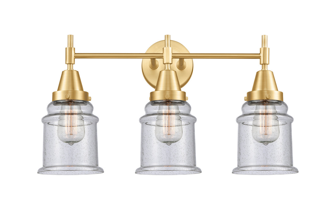 Innovations - 447-3W-SG-G184 - Three Light Bath Vanity - Caden - Satin Gold