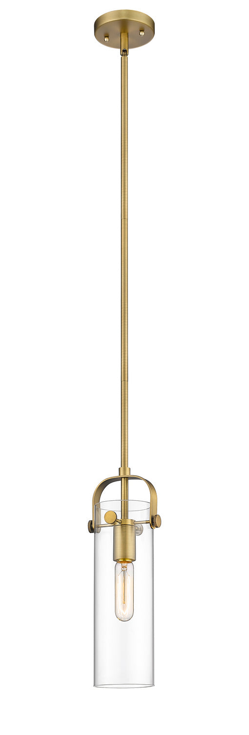 Innovations - 423-1S-BB-4CL - LED Mini Pendant - Pilaster - Brushed Brass