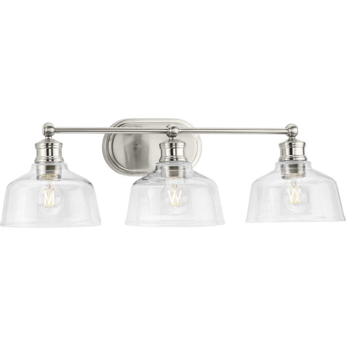 Progress Lighting - P300397-009 - Three Light Bath - Singleton - Brushed Nickel