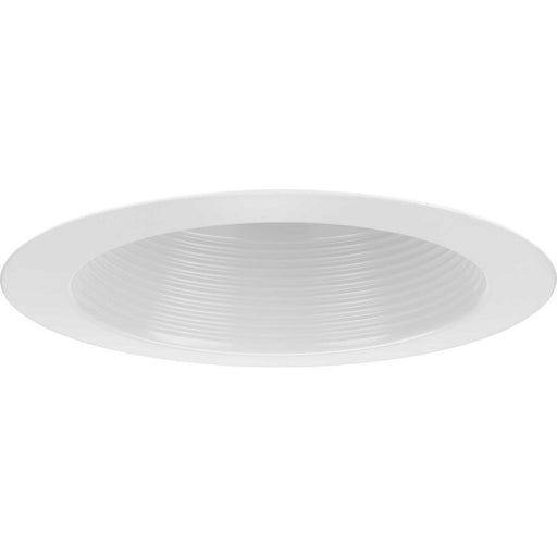 Progress Lighting - P806002-028 - One Light Baffle Splay Trim - Satin White