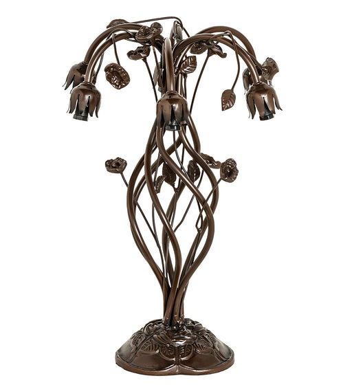 Meyda Tiffany - 16736 - Six Light Table Base - Pond Lily - Mahogany Bronze