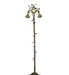 Meyda Tiffany - 255136 - Three Light Floor Lamp - Stained Glass Pond Lily - Mahogany Bronze