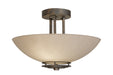 Meyda Tiffany - 255161 - Two Light Semi-Flushmount - Thurston - French Bronzed