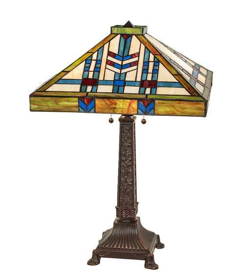 Meyda Tiffany - 255909 - Two Light Table Lamp - Prairie Wheat - Mahogany Bronze