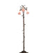 Meyda Tiffany - 38444 - Three Light Floor Lamp - Pink Pond Lily - Mahogany Bronze