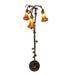 Meyda Tiffany - 71881 - Three Light Floor Lamp - Amber Pond Lily - Mahogany Bronze