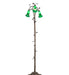 Meyda Tiffany - 71883 - Three Light Floor Lamp - Green Pond Lily - Mahogany Bronze